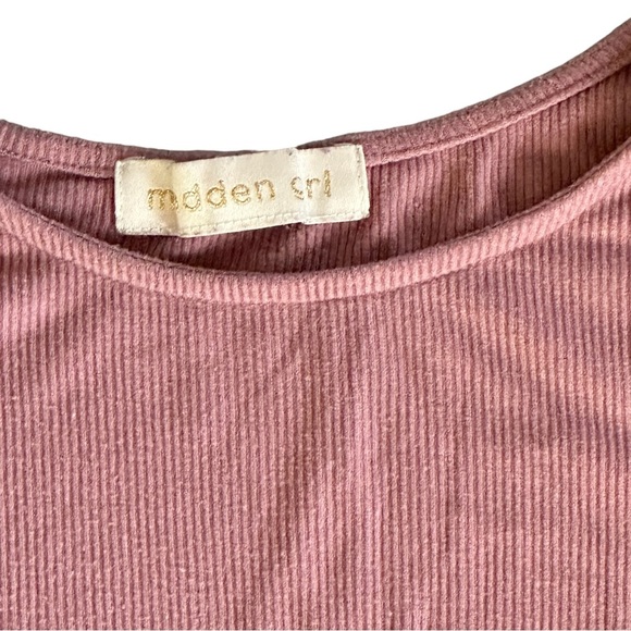 {MADDEN GIRL} Juniors' Ruched Corset Crop Top - Picture 3 of 4